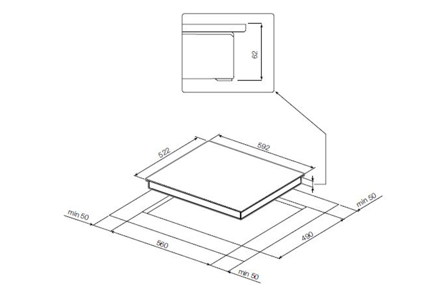 Индукционная варочная панель IK 601