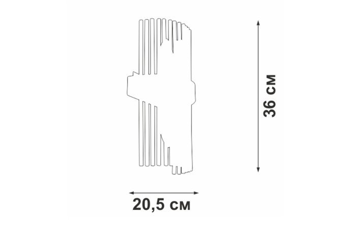 Светильник настенный VITALUCE V58710-8/2A 6 кв.м, E14