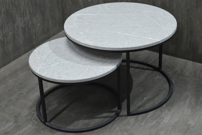 Фото 2 Набор журнальных столов лофт Duae
