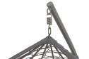 Кресло подвесное Gemini Gray-Gray цвет основания и каркаса серый, отделки серый