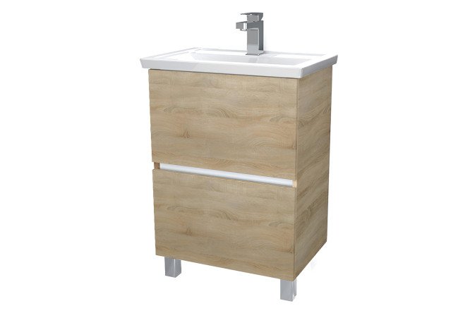 Изображение товара Тумба 1Marka Aris 61 см, цвет дуб сонома