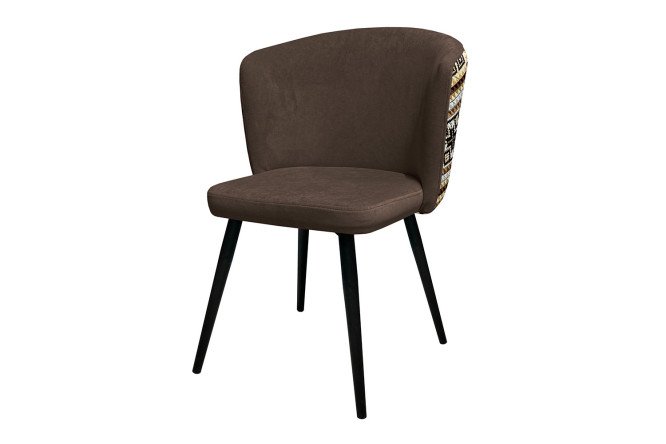 Изображение товара Современный стул Dallas 56,5х83х58 см из велюра с металлическими ножками