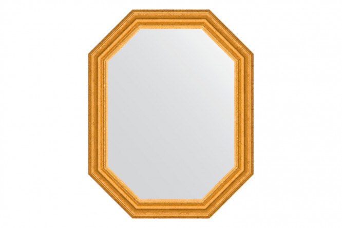Изображение товара Зеркало настенное в багетной раме EVOFORM Polygon BY 7082 состаренное золото 57х72 см