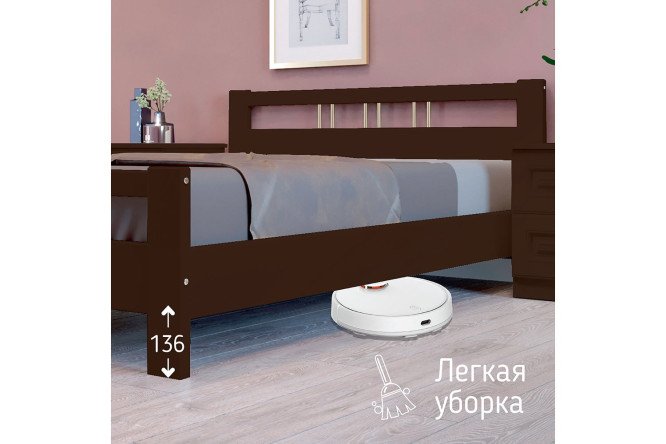 Кровать Эстери 3 цвет орех 140х200 см