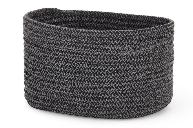 Изображение товара Корзина 601261 M 20х15х12 см из поликоттона темно-серая