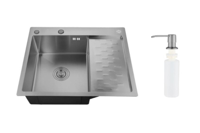 Изображение товара Мойка врезная с дозатором РМС MRK 6350BL-L 63х50 см