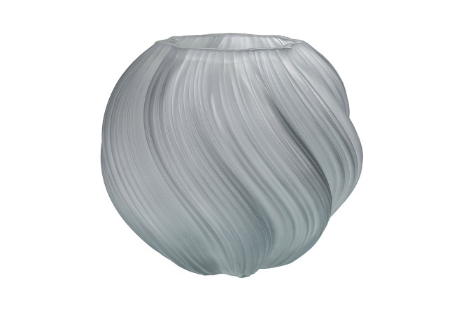 Изображение товара Декоративная ваза Ekg-29 16 см стекло серый дизайн интерьера