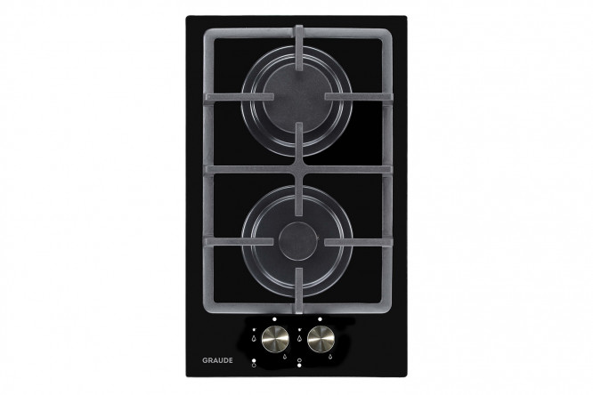 Изображение товара Газовая панель GRAUDE GS 30.1 32 см с 2 зонами нагрева и закаленным стеклом