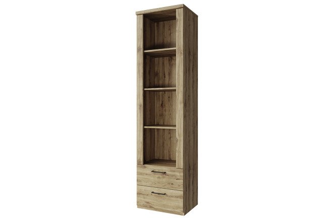 Изображение товара Шкаф открытый Doorset из дуба наварра, размеры 55,2x210,4x41 см