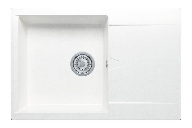 Изображение товара Врезная мойка с крылом POLYGRAN Gals-760 76х50х21.6 см из мрамора