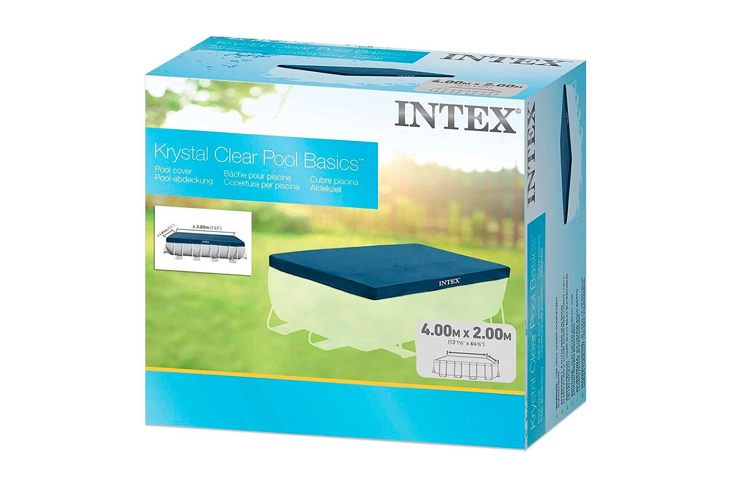 Тент прямоугольный для бассейнов INTEX Metal Frame