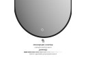 Зеркало с LED-подсветкой DEFESTO Aura DF 2924S 50х100 см