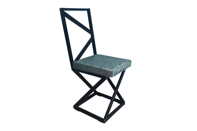 Изображение товара Стул Лофт 37,5х90х37 см из искусственной кожи и металла