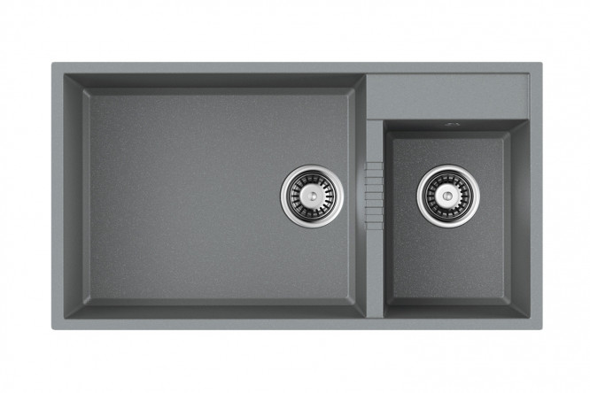 Изображение товара Врезная кухонная мойка OMOIKIRI Tedori 85-2-U-GR из искусственного гранита