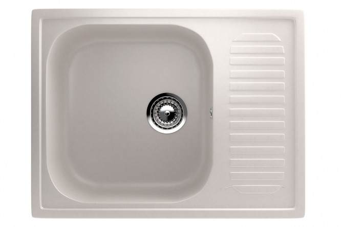 Изображение товара Мойка кухонная ULGRAN U-202 64х49 см искусственный мрамор с крылом