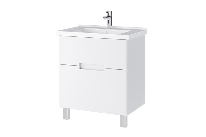 Изображение товара Напольная тумба Sanstar Ориана 70 см с раковиной белый для ванной комнаты