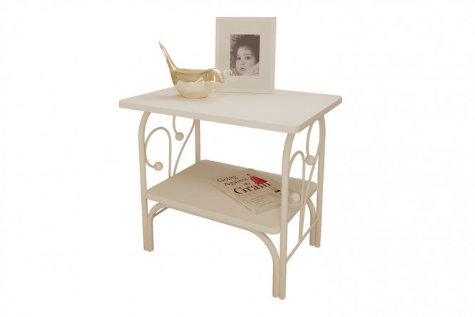 Изображение товара Тумба прикроватная ММД белая из ЛДСП 50х45х36 см