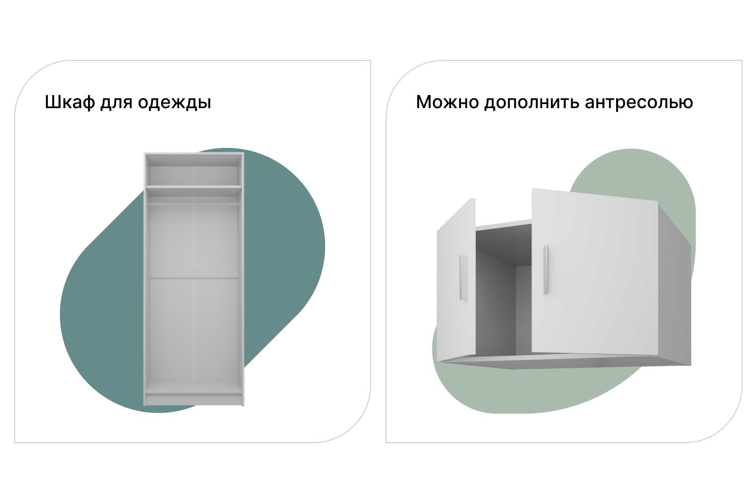 шкаф для одежды 2 дверный лофт