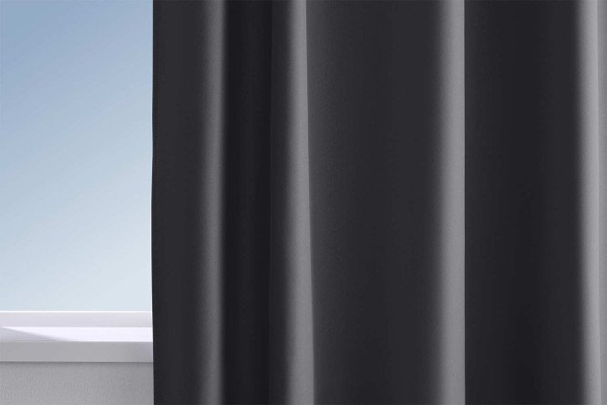 Штора MICASA Audry 150х280 см, 1 шт., цвет серый