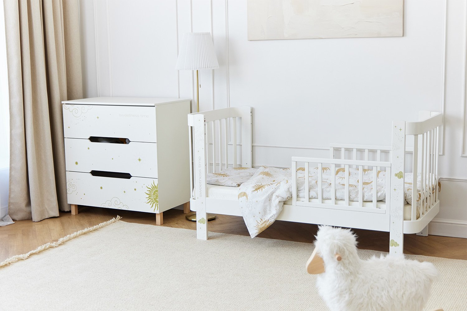Детский гарнитур HAPPY BABY Mommy Love молочный