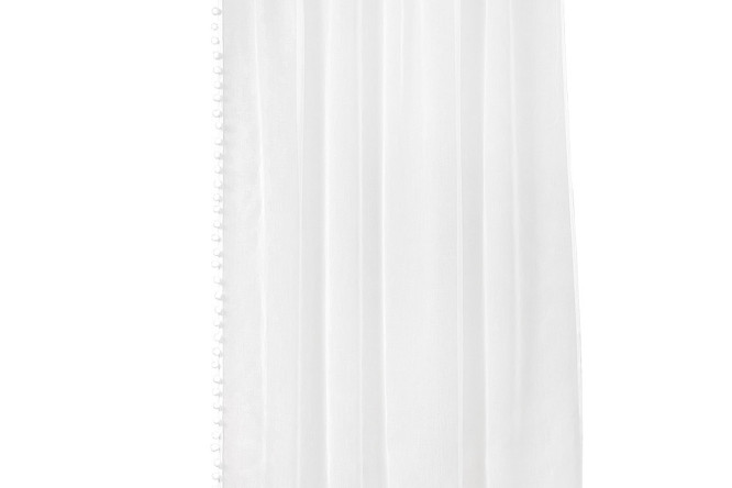 Изображение товара Комплект тюлей Софит с помпонами 146х270 см, 2 шт., цвет белый