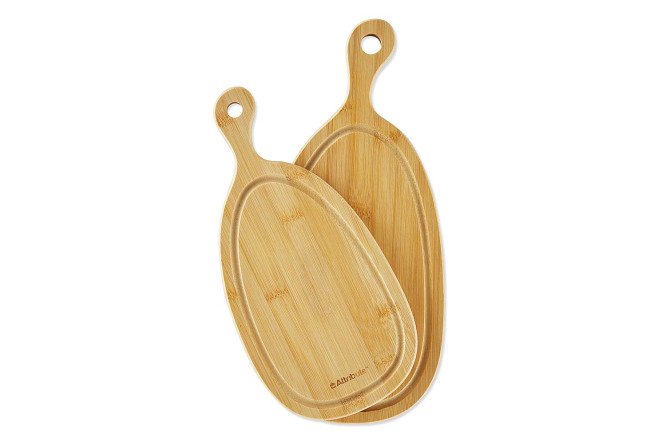 Изображение товара Доска разделочная Bamboo Curve 39х1,5х18 см из бамбука с желобком