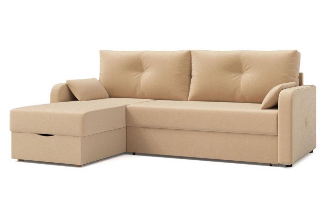 Изображение товара Угловой диван-кровать Визави с механизмом Дельфин, размеры 233х93х156 см