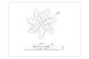 Светильник потолочный AMBRELLA LIGHT Acrylica 40 кв.м., 85x12x85 см, LED