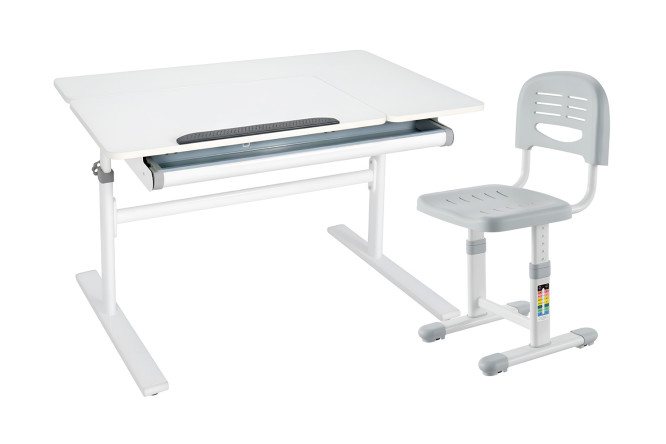 Комплект мебели парта Colore Grey (new) и стул SST3 Grey