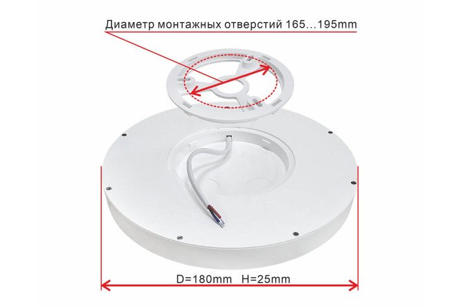 Фото 10 Светильник накладной CITILUX Бейсик 4.5 кв.м., LED, 18 см