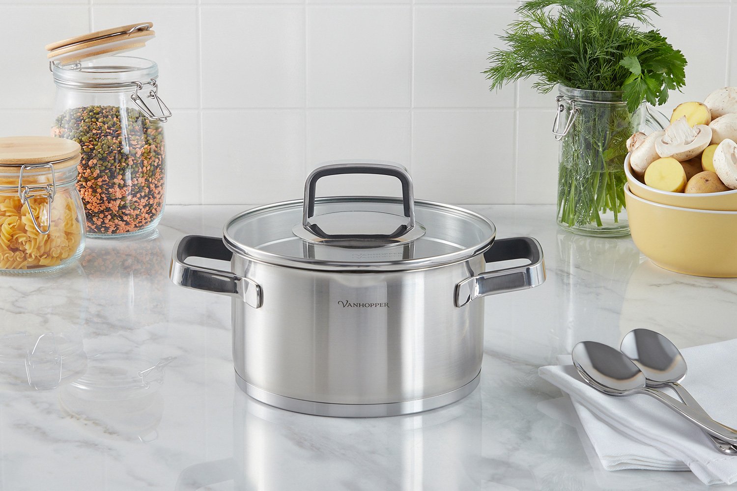 Кастрюля с крышкой VANHOPPER Grandchef 2.4 л