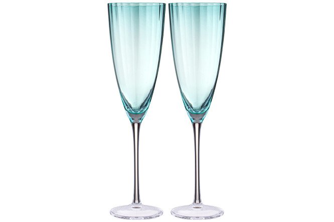 Изображение товара Набор бокалов для шампанского Lefard Mirage Emerald 290 мл 2 шт.