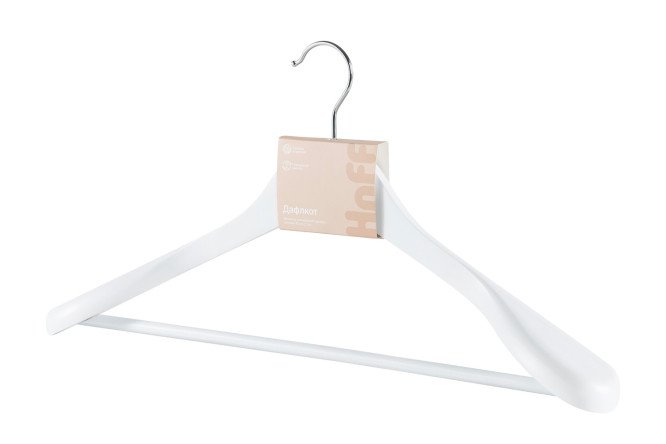 Изображение товара Вешалка для верхней одежды HOFF Дафлкот из дерева белая