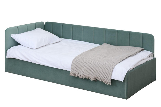 Изображение товара Кровать Olivia 90х200 см цвет мята с подъёмным механизмом