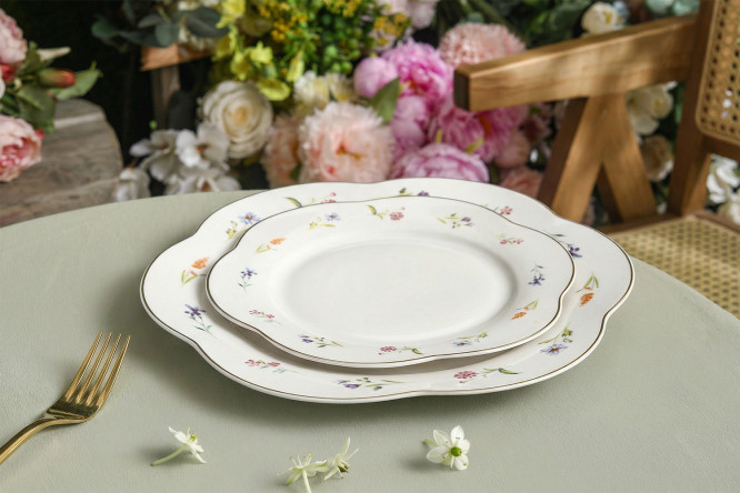 Набор тарелок Mandarin decor Блум 2 шт., Фарфор