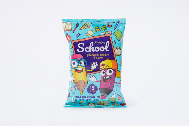 Изображение товара Влажные салфетки School