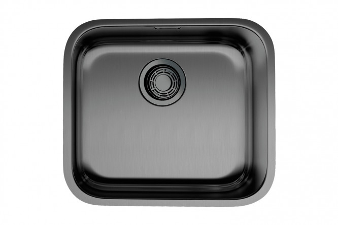 Изображение товара Врезная мойка OMOIKIRI Omi 49-U/I-GM из вороненой стали 49x44x18 см