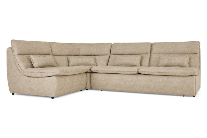 Изображение товара Угловой диван-кровать Ривьера с просторным сиденьем и оттоманкой