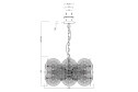 Светильник подвесной MAYTONI DECORATIVE LIGHTING Modern Aster 20 кв.м., 63х72х63 см, E14