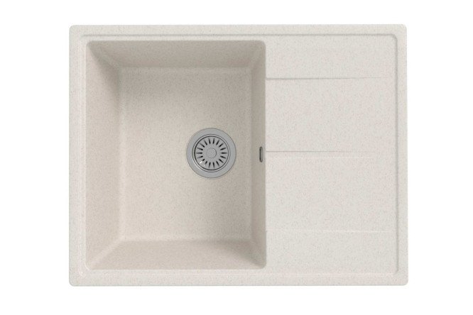 Изображение товара Врезная кухонная мойка TEYMI Henna T120113 75х50,5 см с крылом из литьевого мрамора