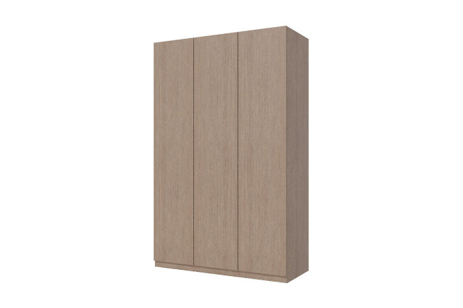 Изображение товара Шкаф 3-дверный HOFF Блокс Лайн 149,5х236,4х59,6 см тёмный дуб