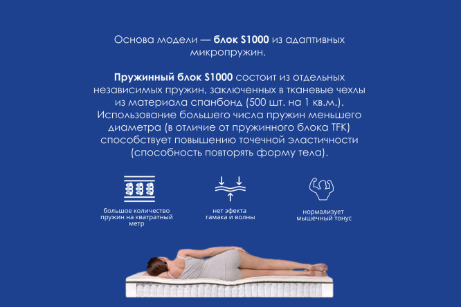 Матрас DREAMLINE Норма Смарт 80х190 см