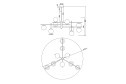 Светильник подвесной MAYTONI MOD048PL 24 кв.м., 131.5х92х131.5 см, E14