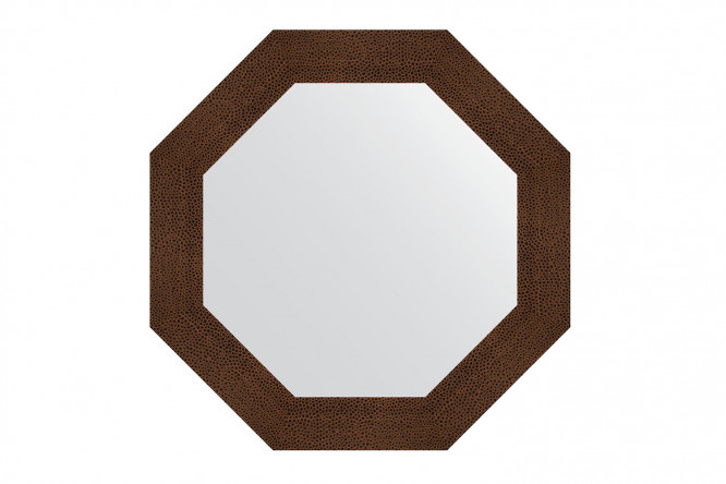 Изображение товара Зеркало настенное в багетной раме EVOFORM Octagon BY 7355, бронзовая лава 71х71 см