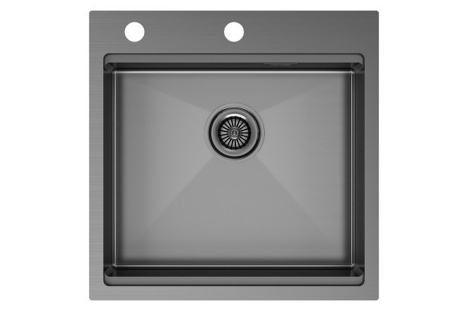 Изображение товара Мойка врезная PAULMARK Kroner-Pro 51 PM705151-GM 51х51 см