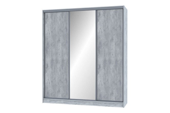 Изображение товара Шкаф-купе Home 200х229,5 см с зеркалом в светлом цвете