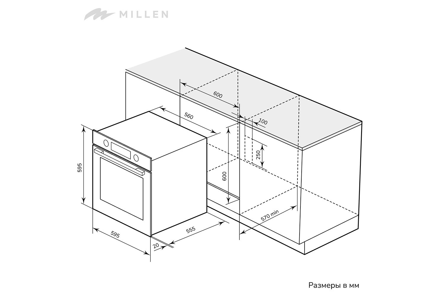 Электрический духовой шкаф Meo