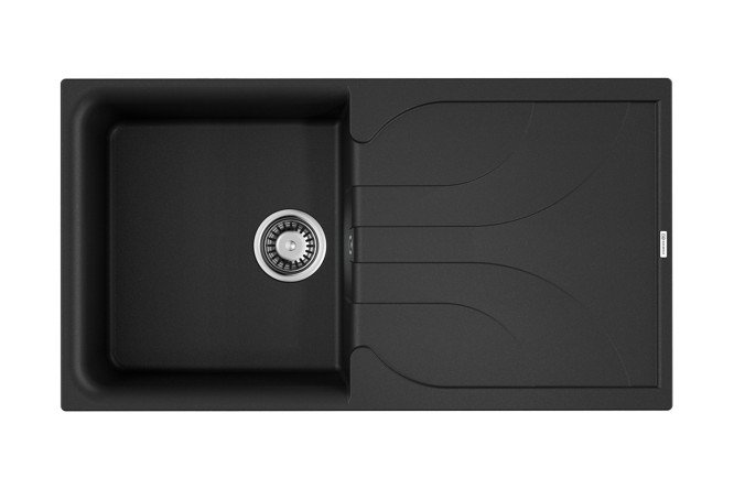 Изображение товара Мойка врезная с крылом OMOIKIRI Yasugata 100-BL 4993844 100х50х21 см