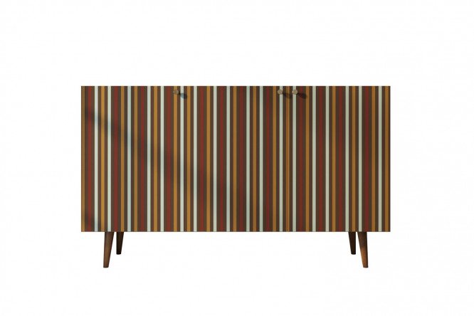 Изображение товара Комод Berber с принтованным фасадом и коричневым каркасом 150х90х45 см