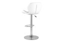 Стул барный Stool Group Бон 50х64х36.5 см, цвет обивки белый, ножек серебряный